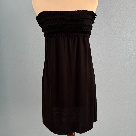 Xhilaration Other - Swim Suit Cover Up - Black Dress - Strapless Dress -  Ruffles - Size S Petite